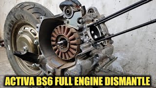 HONDA ACTIVA BS6 | Full Engine disassemble [Part 2]
