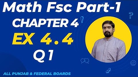 Cubic Roots of Unity | Class 11th Math Exercise 4.4 | Proofs and Solutions  | Q- No.1