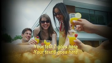 Make Simple Particle Slideshow Video with After Effects template - MakeWebVideo.com