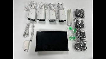 CAMWON 10.1 Inch Touch Screen 4CH LCD Monitor NVR Kit WIPK-3MP-XM10