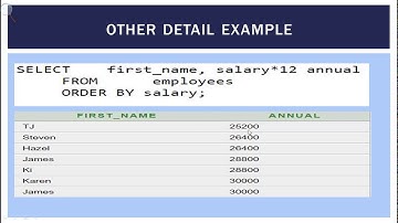 Order by Clause in SQL / dbms in hindi / Urdu | Oracle database Sorting in 11g SQL Developer.