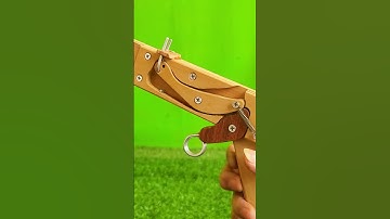Handmade a # Simple mechanism # Unique design for slingshot #woodscraft #craftproject #wooddesigner