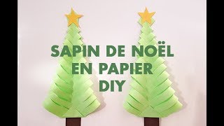 SAPIN DE NOEL EN PAPIER - DIY