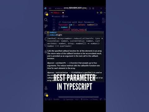 😮😮 TypeScript Function with Rest Parameters! #shorts #javascript # ...