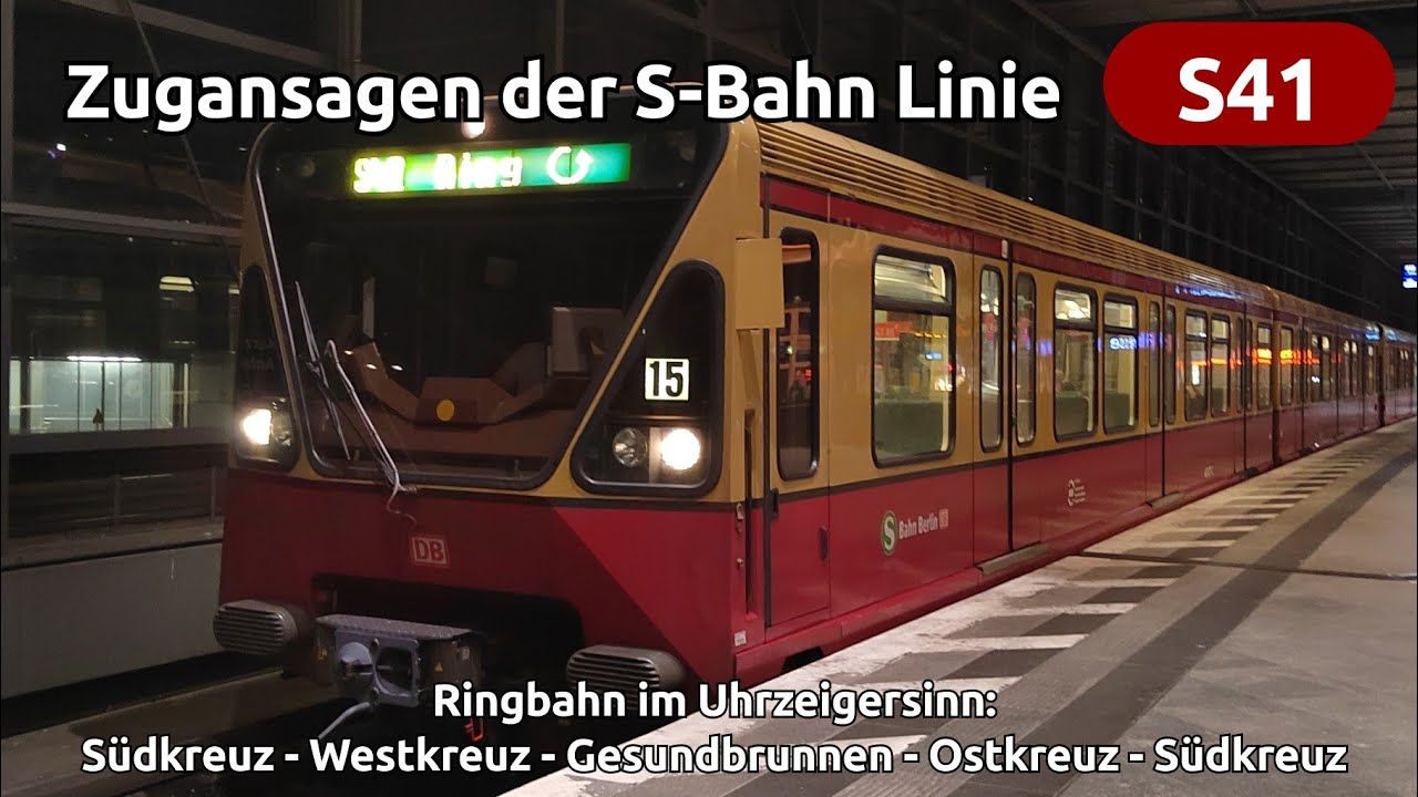 [S-Bahn Berlin] Ansagen aus der S41 (Ringbahn im Uhrzeigersinn) [BR 480]