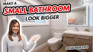 How to Make a Small Bathroom Look Larger - Room for Tuesday