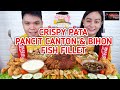 Crispy Pata, Pancit Canton & Bihon, Fish Fillet Mukbang / Filipino Food Mukbang / MikMak Mukbang PH