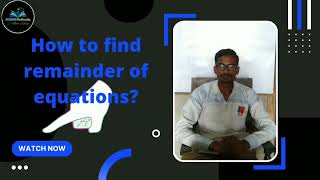 Find remainder of polynomial Calculator
