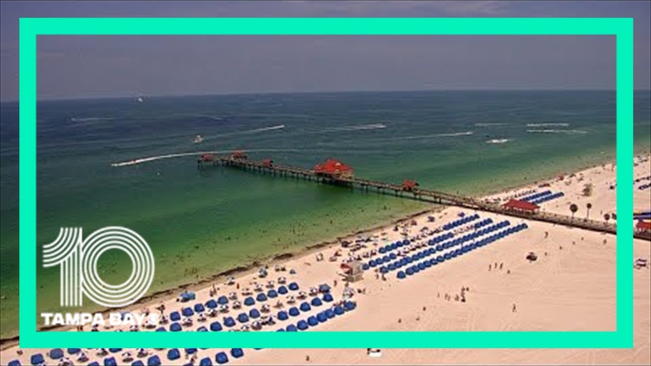 Waterspout seen on Clearwater Beach camera YouTube
