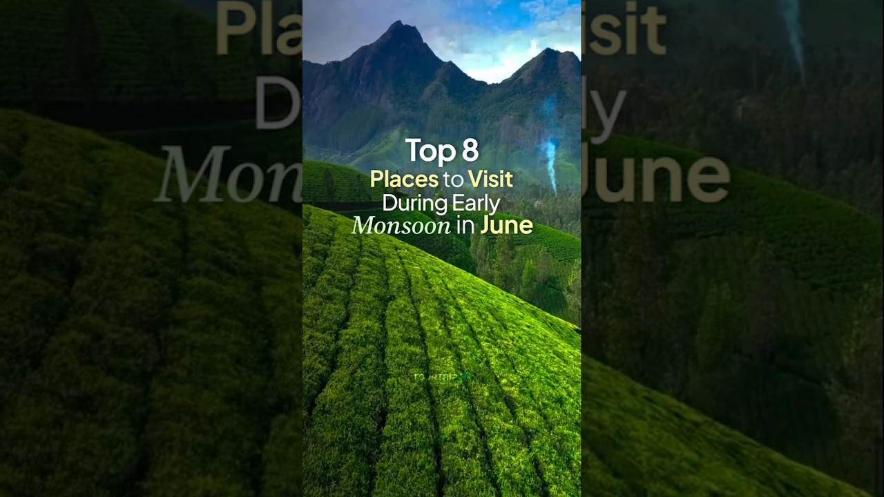 Top 8 Places to Visit During Early Monsoon in June #incredibleindia #dreamdestination Top 8 Places to Visit During Early Monsoon in June #incredibleindia #dreamdestination
