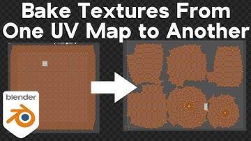 Bake Textures From One UV Map to Another UV Map (Blender Tutorial)
