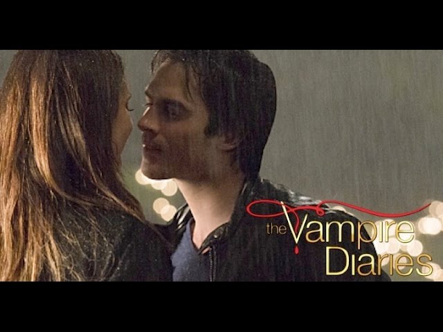 Damon and Elena's first kiss together (3x10) 