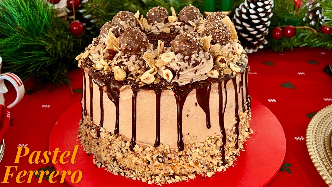 PASTEL FERRERO ROCHER CON MERENGUE SUIZO SABOR NUTELLA | POSTRES CON IXCHEL