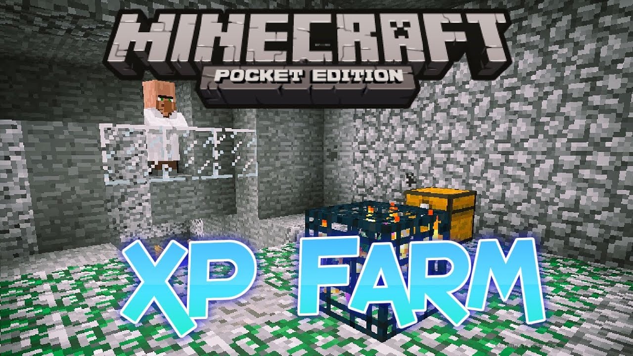 How to Build a Simple XP Farm in Minecraft PE (0.14.2) - YouTube