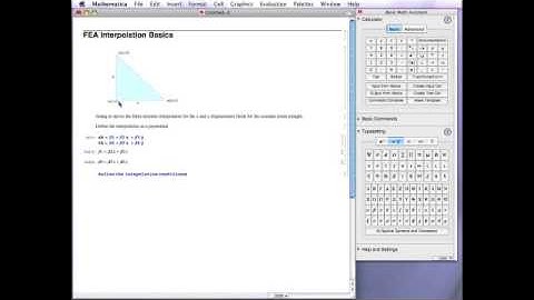 FEA Interpolation Baisics- MECH 4326- Finite Element Analysis