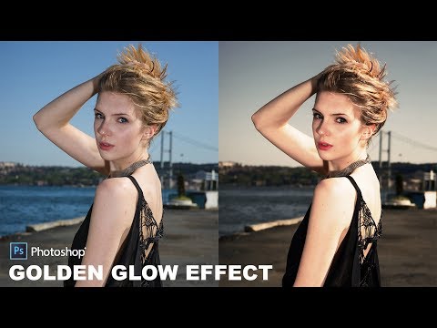 How to Create Beautiful Golden Glow Portraits in Photoshop - High Dynamic Warm Toned Effect