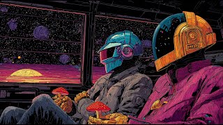 🚀 Daft Punk Cosmic Trip 🌌 | Trippy Synthwave & Funk Grooves for Space Voyagers