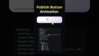 This Publish Button Animation Is So Satisfying 🤯🚀 | HTML CSS & JavaScript #Shorts