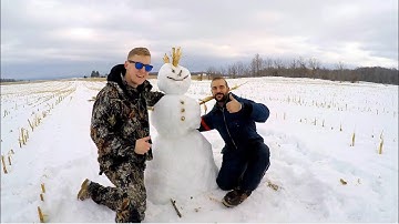 Exploding snowman and tubing GoPro