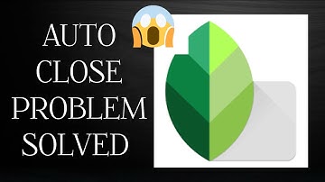 Solve "Snapseed" Auto Close problem || SR27SOLUTIONS