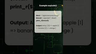 What is explode() and implode() in PHP? #coding #phpinterview #programming #html #interviewquestions