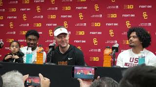 USC Post Game Press Conference with Lincoln Riley, Jayden Maiava, and DeCarlos Nicholson