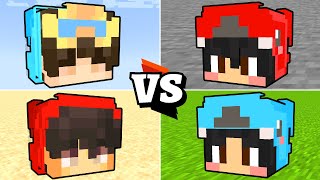 Cash and Nico vs Omz and Roxy (Minecraft Battle)