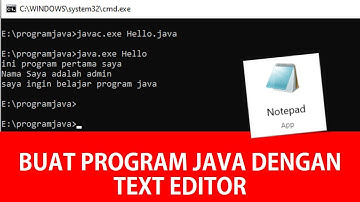 BELAJAR JAVA #2 Cara Membuat Program Java Sederhana dengan Text Editor