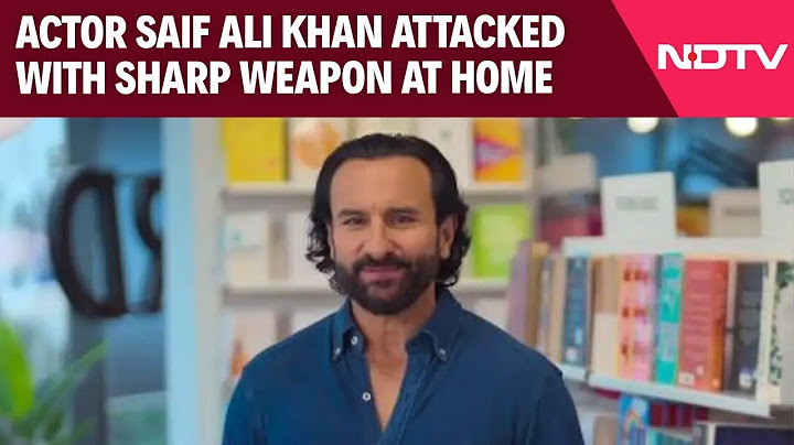 Saif Ali Khan Attacked | Actor Saif Ali Khan Attacked With Sharp Weapon At Home, Hospitalised