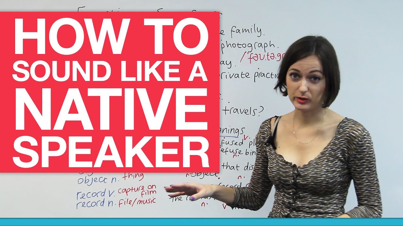 How to sound like a native speaker – Word Stress · engVid