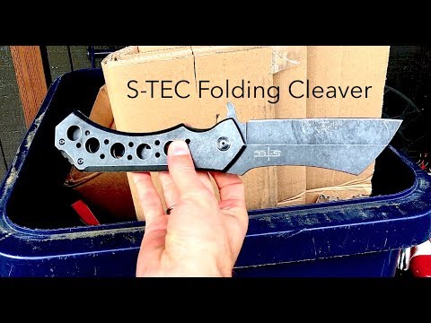  S-Tec Giant 12 Folding Assisted Open Cleaver Pocket