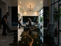 Modern Black & Gold Mirror Floor Makeover#EpoxyTransformation EpoxyFloor #FloorTransformation #home