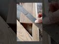 Carpentry skill: precise measuring, clean cuts, and perfect wood fitting #woodwork #carpentry #DIY