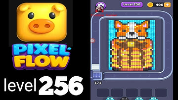 Pixel Flow level 256 hard Walkthrough Solution