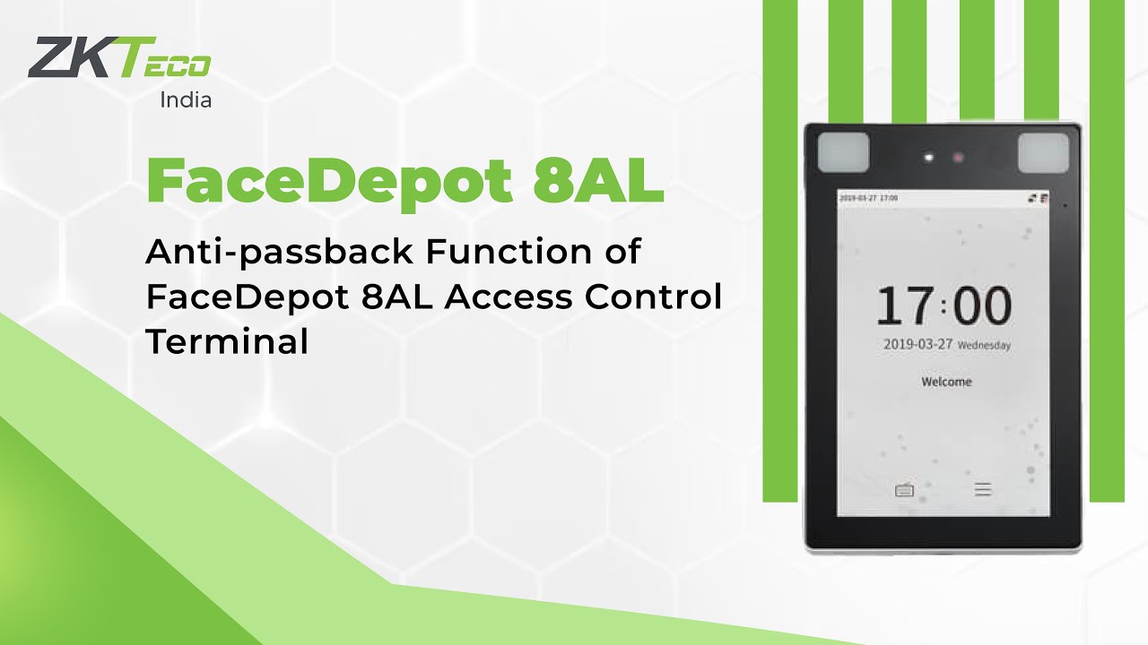 Anti-passback Function of FaceDepot 8AL Access Control Terminal - YouTube