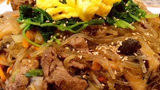 美味、彈牙的【韓式炒粉絲】【Korean stir fried glass noodles (Japchae 잡채)】【Chi's Magic Kitchen琪的百變廚房】