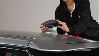 Real Carbon Fiber Car Roof Shark Fin Antenna Base Cover Trim for KIA EV6 GT Signal Base Car Exterior