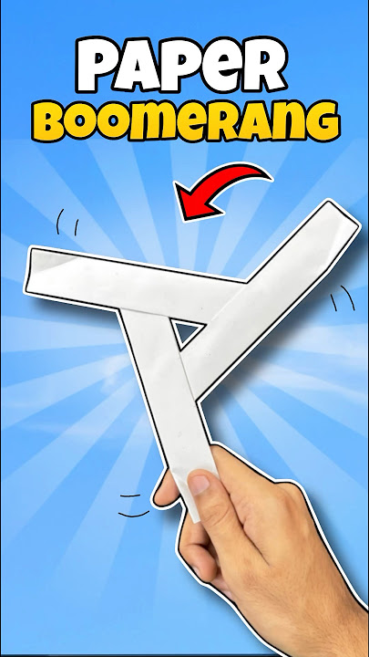 How to Make Paper Boomerang Its Really Comes Back 🤩#shorts