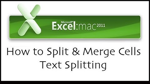 How to split / Merge Cells and Text in Excel