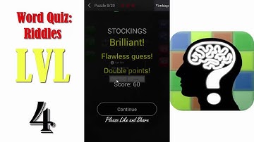 Word Quiz: Riddles Level 4 - All Answers - Walkthrough ( By Timeglass Works )