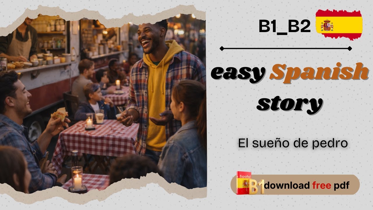 Learn Spanish Through Stories 🇪🇸🎧 | B1–B2 Level Short Story + Free PDF