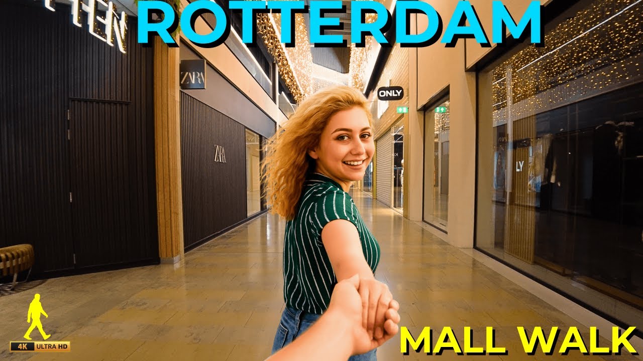 ASMR Afternoon Walk in Rotterdam | Exploring Alexandrium Mall & Surroundings [No Talking]