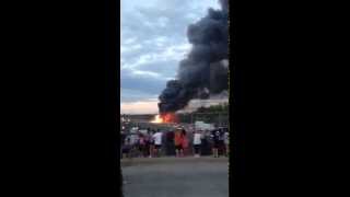 New Jersey Turnpike Accident, Explosion