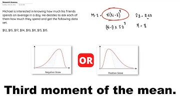 SKEWNESS AND KURTOSIS : MOMENTAL SKEWNESS COEFFICIENT AND HOW IT IS BEING USED AND CALCULATED.