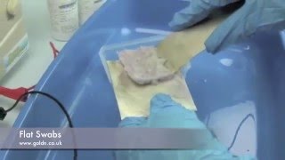 Flat swabs for plating larger areas