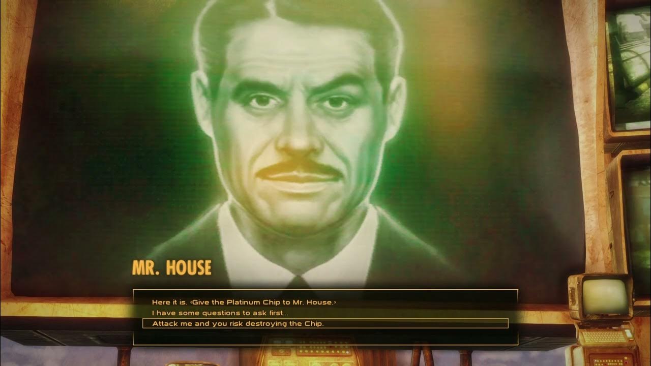 FNV Teasing Mr.House with the Platinum Chip YouTube
