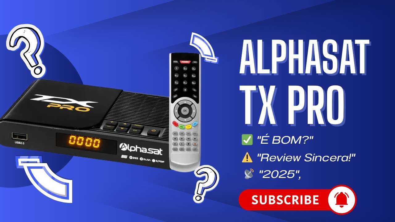 🚀 O MELHOR da Alphasat? Review do TX PRO com Teste AO VIVO ...