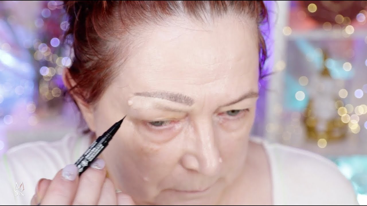 ☀️Augenbrauen richtig schminken➠ Ü60 welche und wie viel Foundation ➠Makeup techniques for over60