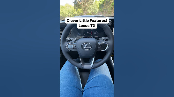 Clever Little Features! Lexus TX