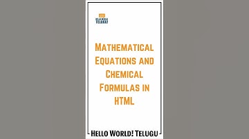 HTML Sup & Sub Explained ✨ Write Math Equations & Chemical Formulas Easily | Web Dev Basics 🚀
